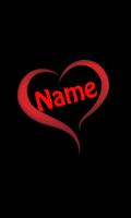 Heart Name Live Wallpaper capture d'écran 1