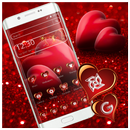Red Romantic Heart Theme aplikacja