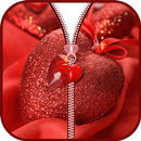 Heart Zipper Lock aplikacja