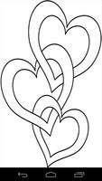 Heart Coloring Pages Affiche