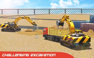 City Construction 2018 : Excavator Crane Simulator Affiche