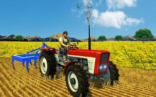 農業 遊戲 拖拉機 駕駛 3D 海報