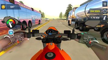 Moto Heavy Traffic Racer: Bike Racing Stunts Cartaz