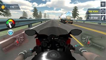 Moto Heavy Traffic Racer: Bike Racing Stunts imagem de tela 2