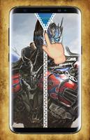 Optimus Prime Zipper Lock Screen 스크린샷 1