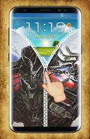 Optimus Prime Zipper Lock Screen captura de pantalla 3