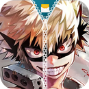 Bakugou Katsuki Zipper Lock Screen-APK