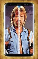 Chuck Norris Zipper Lock Screen Affiche