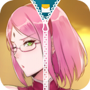 Haruno Sakura Zipper Lock Screen-APK