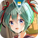 Hatsune Miku Zipper Lock Screen-APK