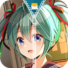 Hatsune Miku Zipper Lock Screen icône