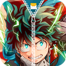 Izuku Midoriya Zipper Lock Screen APK