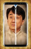 Jackie Chan Zipper Lock Screen Affiche