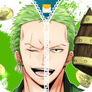 Roronoa Zoro Zipper Lock Screen aplikacja