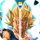 Vegeta Zipper Lock Screen APK