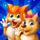 آیکون‌ Cat & Dog Story Adventure Game