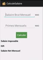 Calcul Salaire Brut/Net Maroc poster