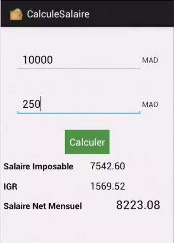 Calcul Salaire Brut/Net Maroc APK for Android Download