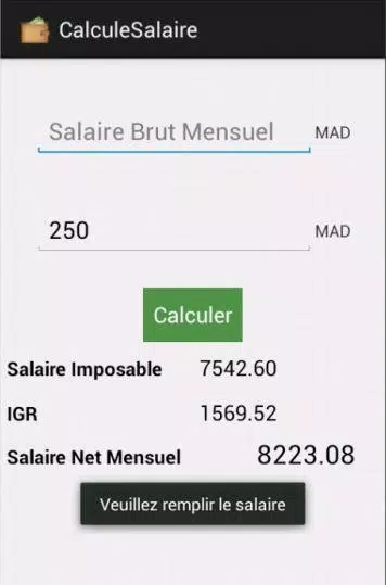 Calcul Salaire Brut/Net Maroc APK for Android Download