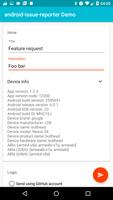 Demo android-issue-reporter ảnh chụp màn hình 1