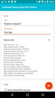 Demo android-issue-reporter capture d'écran 1