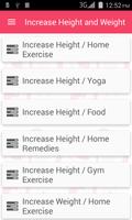 Increase Height and Weight plakat