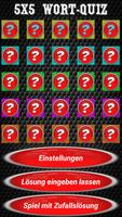 5x5 Wort Quiz Cartaz