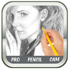 crayon effet photo icône