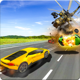 Helicopter Attack Turbo car Racing ikon