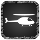 Helicóptero de policía 3D icono