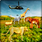 Safari Wild Animal Hunting Helicopter Shooter icône