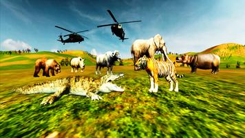Safari Wild Animal Hunting Helicopter Shooter capture d'écran 1