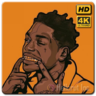 Kodak Black Wallpaper HD Fans icône