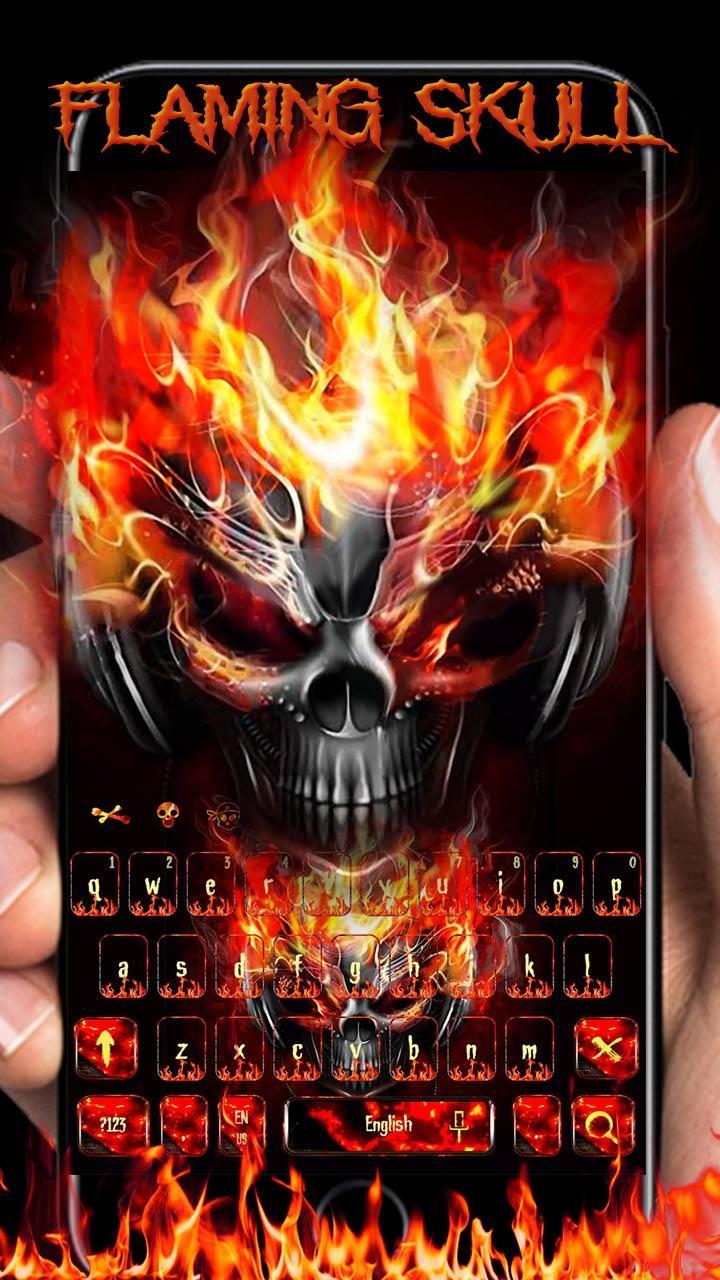 Horror Skull Keyboard Theme Fire Skull For Android Apk Download