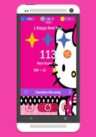 Pink Hello Kitty Piano Tiles capture d'écran 1