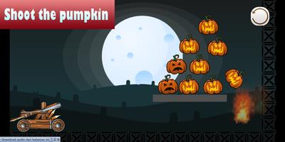 Halloween Pumpkin Catapult Affiche