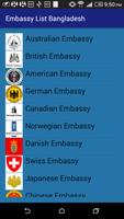Embassy List : Bangladesh Affiche