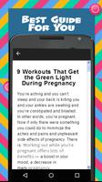 Pregnancy Workouts Free capture d'écran 1