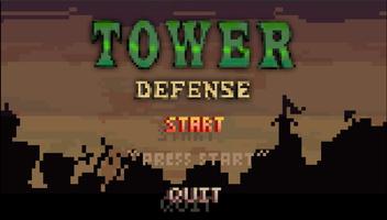 Tower-Defense, Retro Pixels Affiche