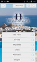 Hermes Mykonos Hotel App Affiche