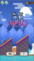 heroes cars racing and jumping poster