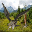 Flying Wolf Wild Sim icône