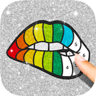 Glitter Color By Number - Glitter Number Coloring icon