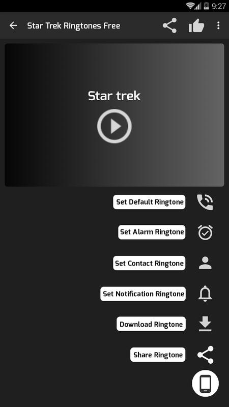 star trek ringtones free for android apk download