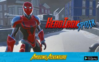 Hero Iron Spider Avenger Robot Affiche