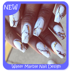 Wasser Marmor Nageldesign Zeichen