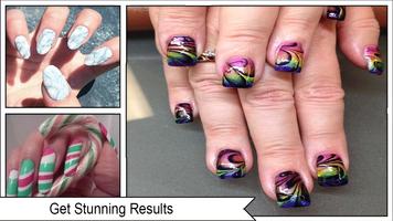 Water Marble Nail Design capture d'écran 3