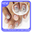 Cute Mustache Cat Nail Design APK