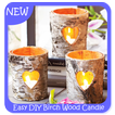 Easy DIY Birch Wood Candle Holders