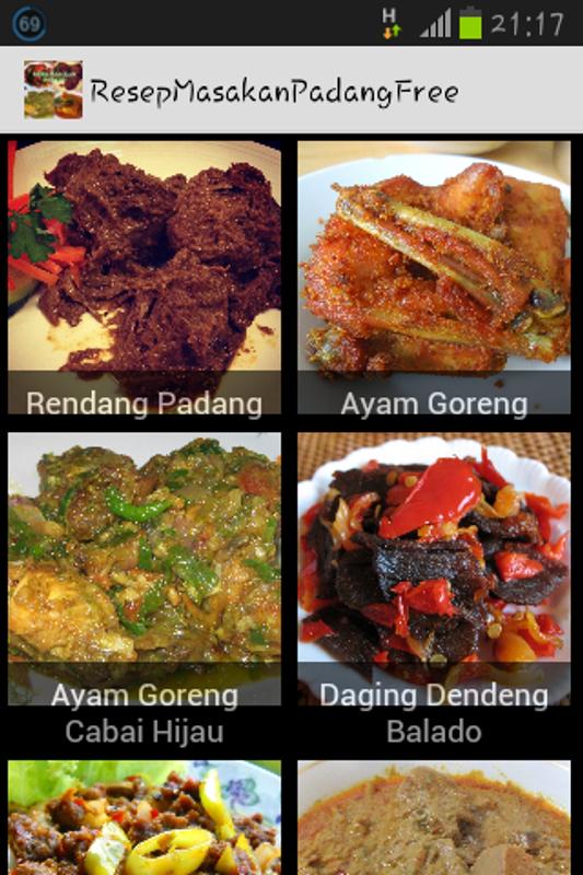 Resep Masakan Padang Free Screenshot Resep Masakan Padang Free Screenshot